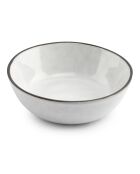 4 Bols en grès Fina blancs -  9xH3cm