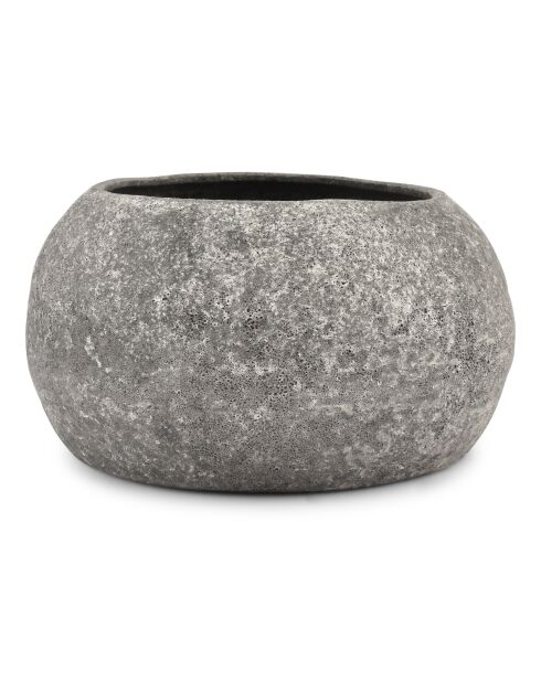Bol décoratif en grès Cave anthracite - 26xH13,5cm