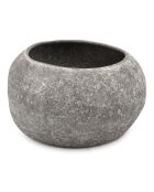 Bol décoratif en grès Cave anthracite - 26xH13,5cm
