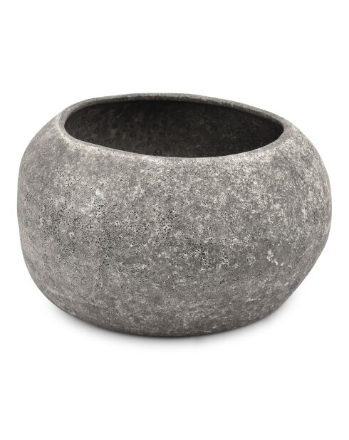 Bol décoratif en grès Cave anthracite - 26xH13,5cm