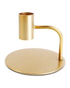 Gold Pillar metalen kandelaar, - 10x8cm