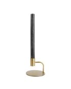 Gold Pillar metalen kandelaar, - 10x8cm