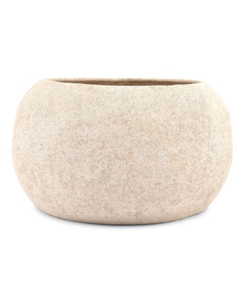 Ciotola decorativa in gres beige Cave - 31xH18cm