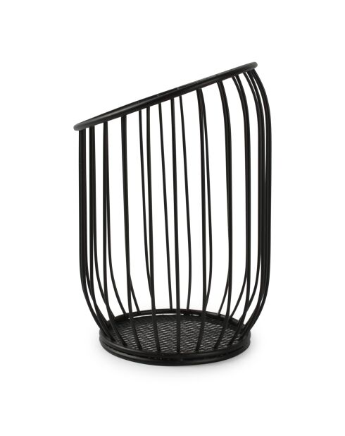 Panier en fil de fer Loft noir - 12 x 16 cm