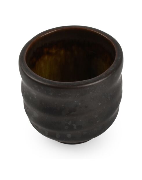 6 bernsteinfarbene Oishi-Porzellanschüssel/-tasse, 5 x 5 cm