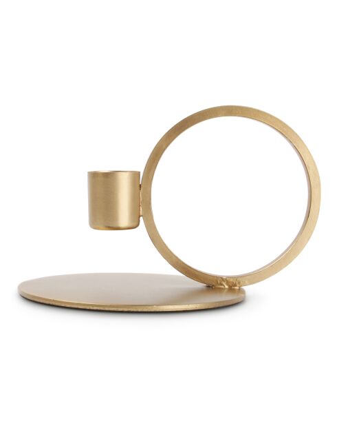 Gold Pillar metalen kandelaar - 10x9cm