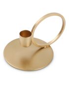 Gold Pillar metalen kandelaar - 10x9cm