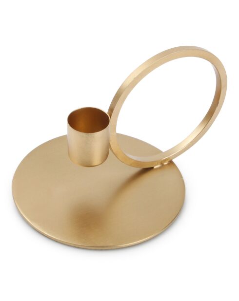 Gold Pillar metalen kandelaar - 10x9cm