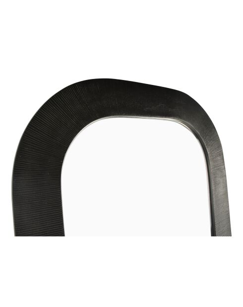Miroir  en aluminium Duro noir  - 65 x  91 cm
