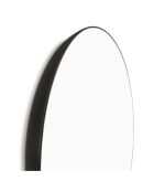 Donna zwarte aluminium spiegel - H.61 cm