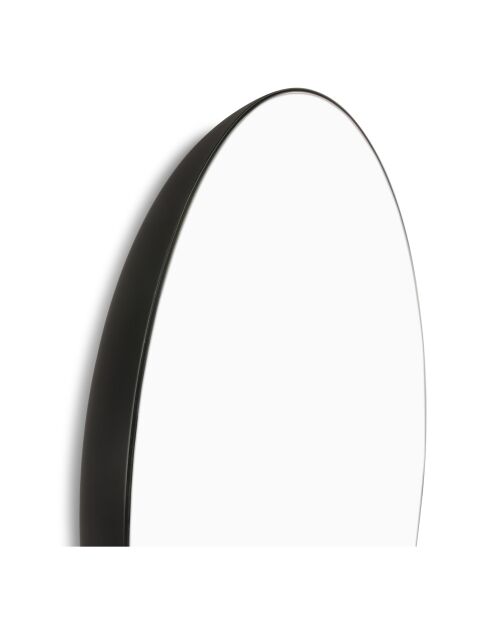 Miroir en aluminium Donna noir - H.61 cm