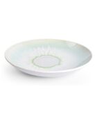 4 Assiettes creuses en porcelaine Maldives  vert printemps - 26 x 4,5 cm