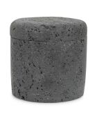 Pot de rangement en polyrésine Suds gris anthracite - 9,5 x  9,5 cm