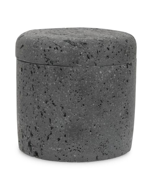 Pot de rangement en polyrésine Suds gris anthracite - 9,5 x  9,5 cm