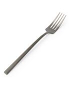 Set von 6 Terno Dessertgabeln aus Edelstahl mattschwarz - 23x50x5,3 cm