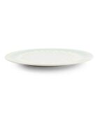 4 Assiettes en porcelaine Maldives  vert printemps - D. 21 cm