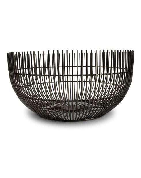 Panier en fil de fer iris style vintage doré - 25 x 12 cm