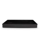 Plateau de rangement en acier inoxydable Vanity noir  - 28x3x16 cm
