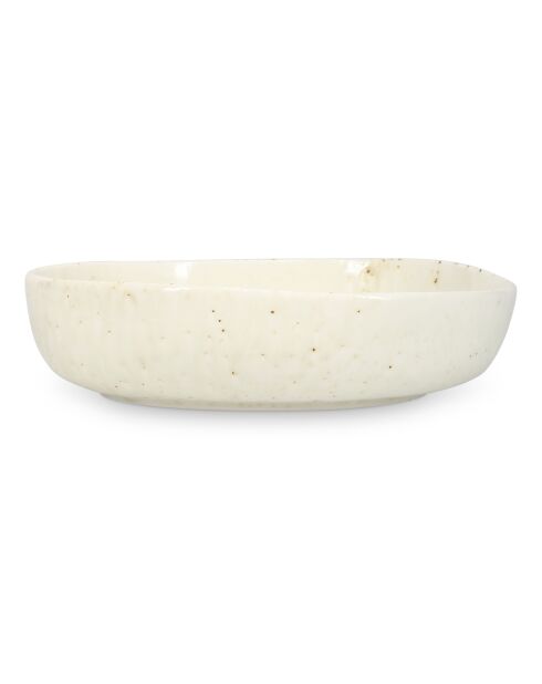 4 Bols en porcelaine style plage Studio Urban beiges - 21,5 x 6 cm