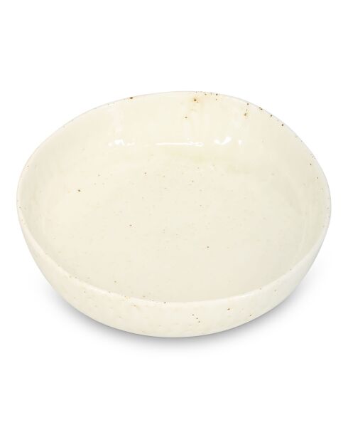 4 Bols en porcelaine style plage Studio Urban beiges - 21,5 x 6 cm