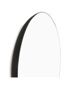 Miroir en métal Donna noir - H.76 cm