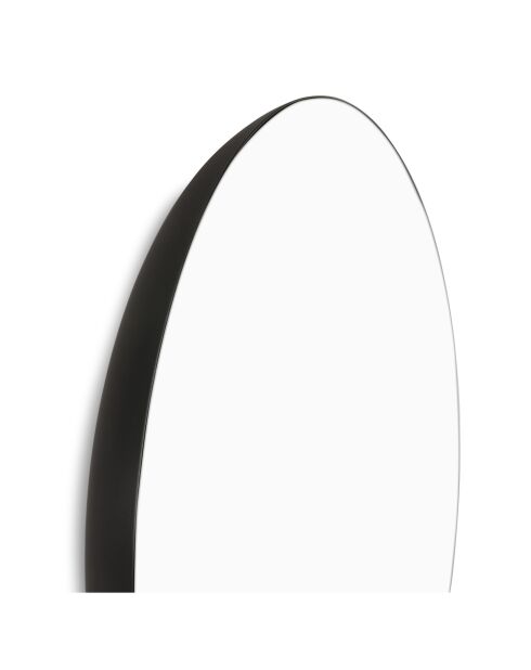 Miroir en métal Donna noir - H.76 cm