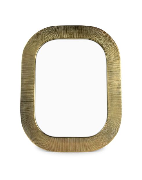 Miroir en aluminium Duro doré  -  53,5 x  68 cm