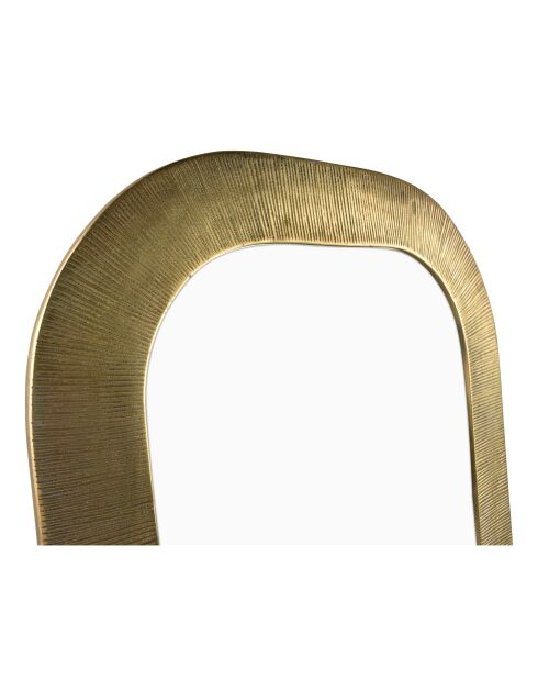 Miroir en aluminium Duro doré  -  53,5 x  68 cm