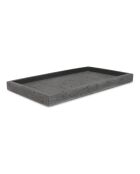 Porte-savon  en polyrésine Suds gris anthracite - 27x15,5x2cm