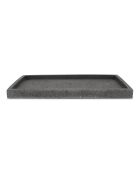 Porte-savon  en polyrésine Suds gris anthracite - 27x15,5x2cm