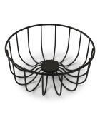 Panier en fil métallique Octo  noir  - 16 x 7 cm