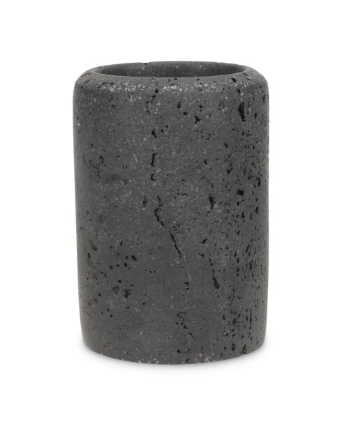 Porte-brosse à dents   en polyrésine Suds gris anthracite - 7 x 10,5 cm