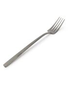 Set mit 6 Terno Tafelgabeln aus Edelstahl mattschwarz - 22,2 x 5,1x4,8 cm