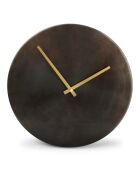 Reloj de pared metálico Zone desteded black - D.38 cm