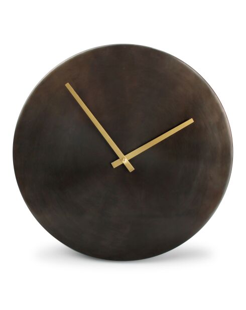 Reloj de pared metálico Zone desteded black - D.38 cm