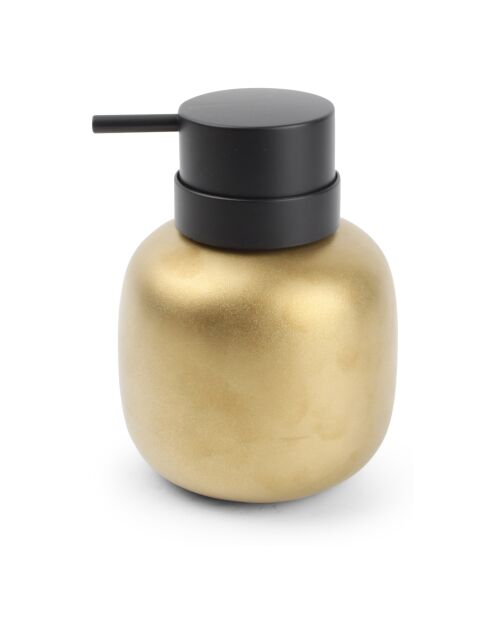 Pompe à savon en porcelaine Fain dorée - 44cl