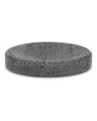 Porte-savon en polyrésine Suds gris anthracite - 11,5x2cm
