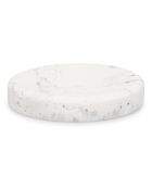 Porte-savon en polyrésine Suds marbre blanc - 11,5 x 2 cm