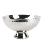 Seau à champagne  en acier inoxydable Bar motif argenté -  32 x 16 cm
