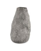 Jarrón de gres rupestre antracita - 14,5xH22cm