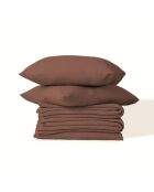 Juego de cama Carla de gasa de algodón avellana
