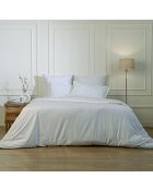 Juego de cama Nina de percal de algodón blanco