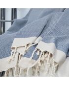 Blaues Baumwollplaid Montana
