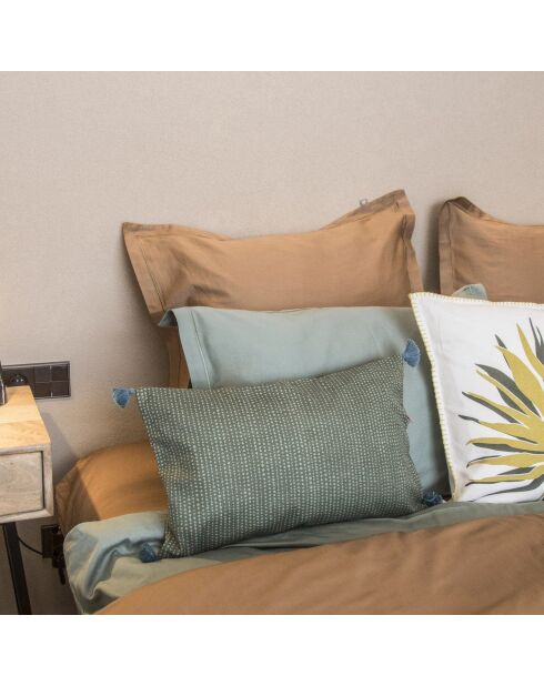 Housse de couette satin de en coton Julia caramel