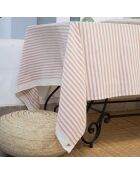 Hossegor Tischdecke aus Baumwolle puderrosa