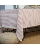 Hossegor Tischdecke aus Baumwolle puderrosa