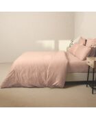 Housse de couette satin de en coton Julia rose