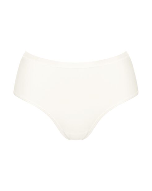 Go Daily Cotton Midi-Slip aus weißer Seide