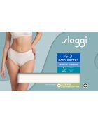 Go Daily Cotton Midi-Slip aus weißer Seide
