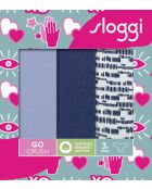 3er-Pack Go Crush Mini-Slips hellblau/marineblau/weiß